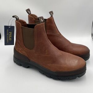 Polo Ralph Lauren Oslo Chelsea Chukka Ranger Leather Boots Brown Men's Size 13